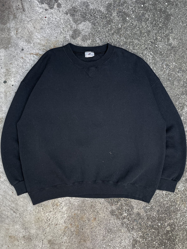 1990s Black Blank Sweatshirt