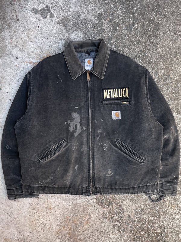 1990s Carhartt “Metallica” Faded Black Lined Work Jacket (XL/XXL)