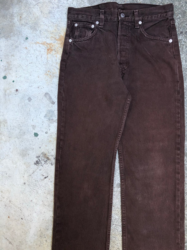 1990s Levis Faded Brown 501 (29X29)