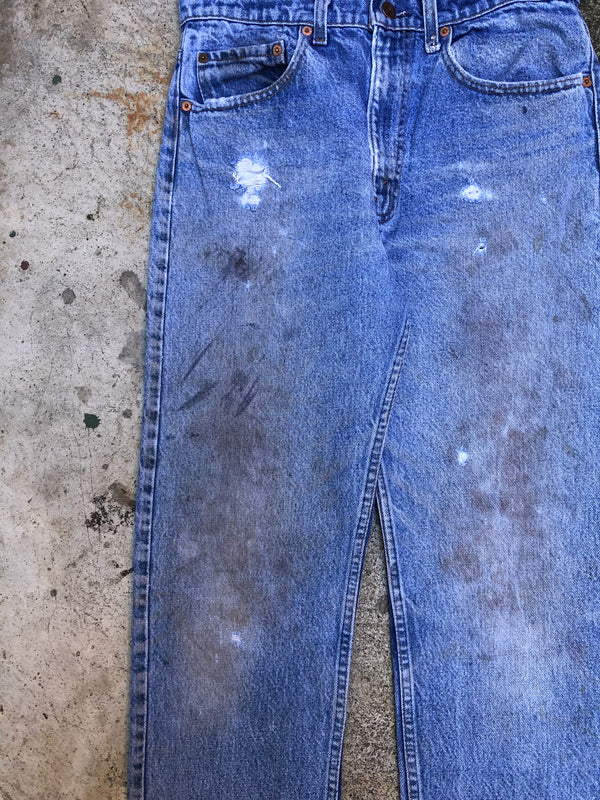 1990s Levis Worn In Blue 505 (31X30)