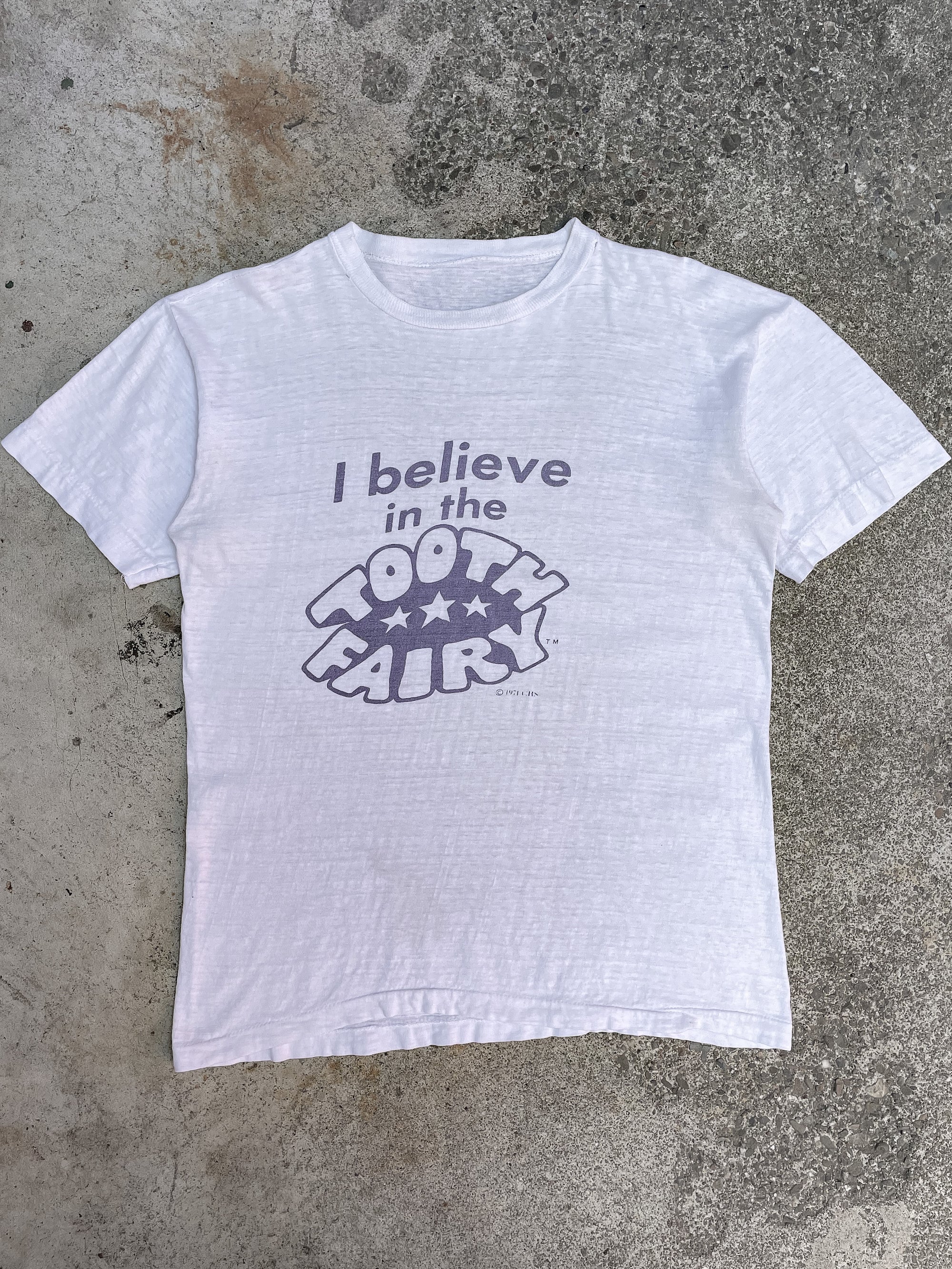 1970s “I Believe in the Tooth Fairy” Single Stitched Tee