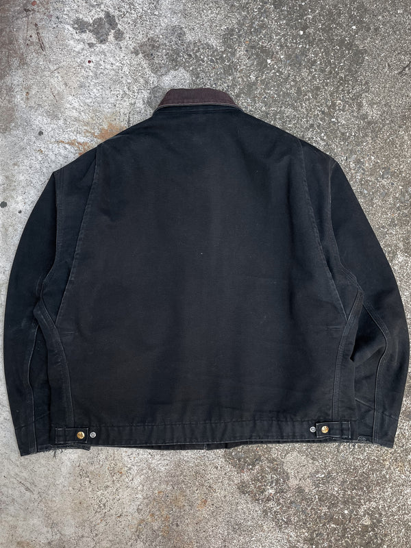 Carhartt Faded Black Lined Work Jacket (XL)