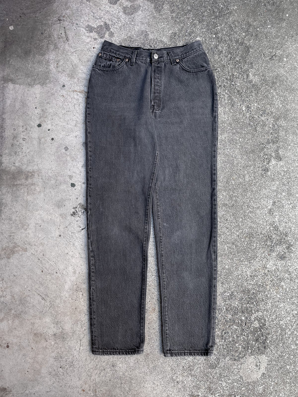 1980s/90s Levis Faded Charcoal 501 Removed Pocket (28X30)