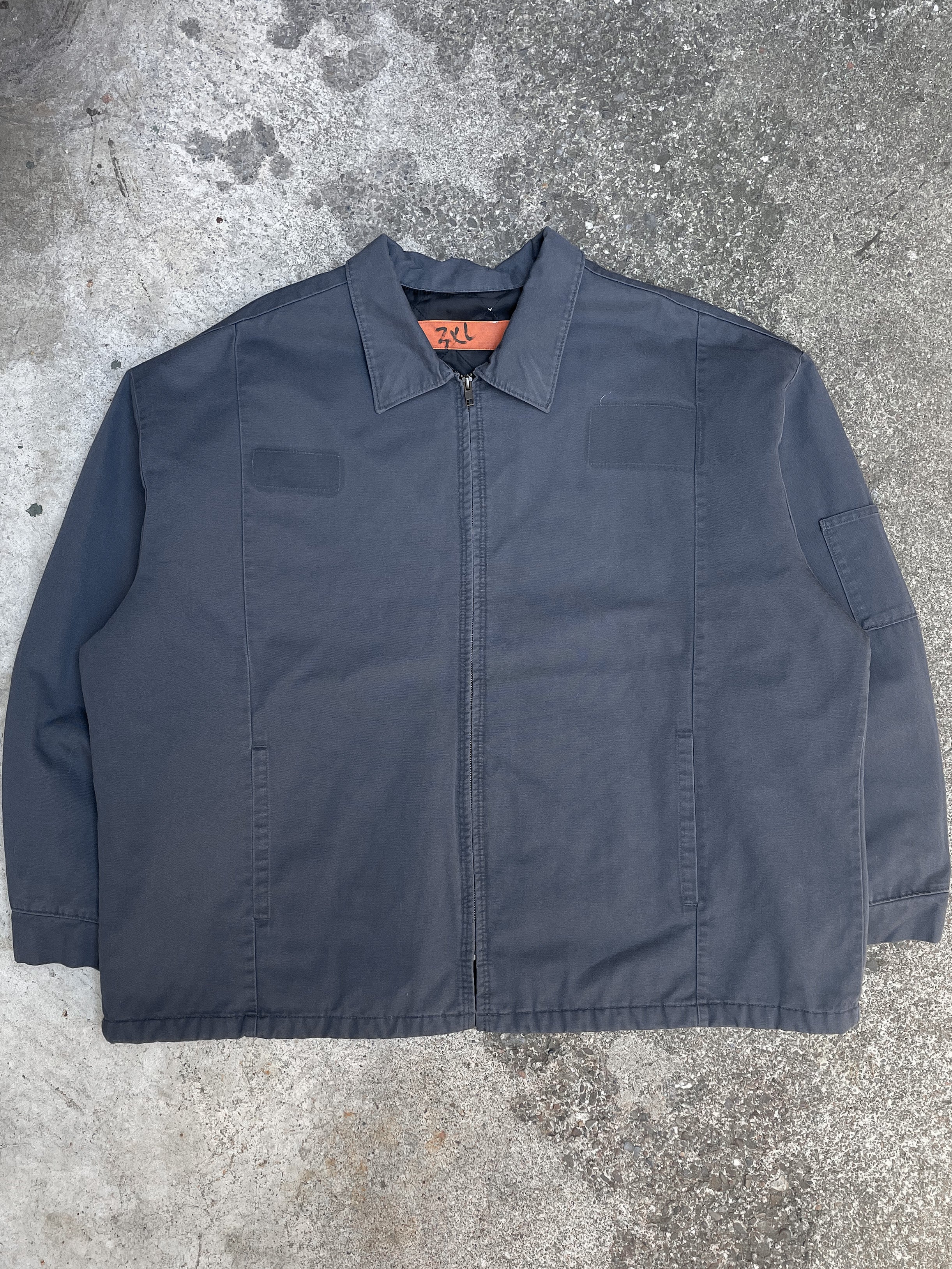 Vintage “Mary's Club” Slate Blue Quilted Work Jacket Vintage “Mary's Club” Slate Blue Quilted Work Jacket