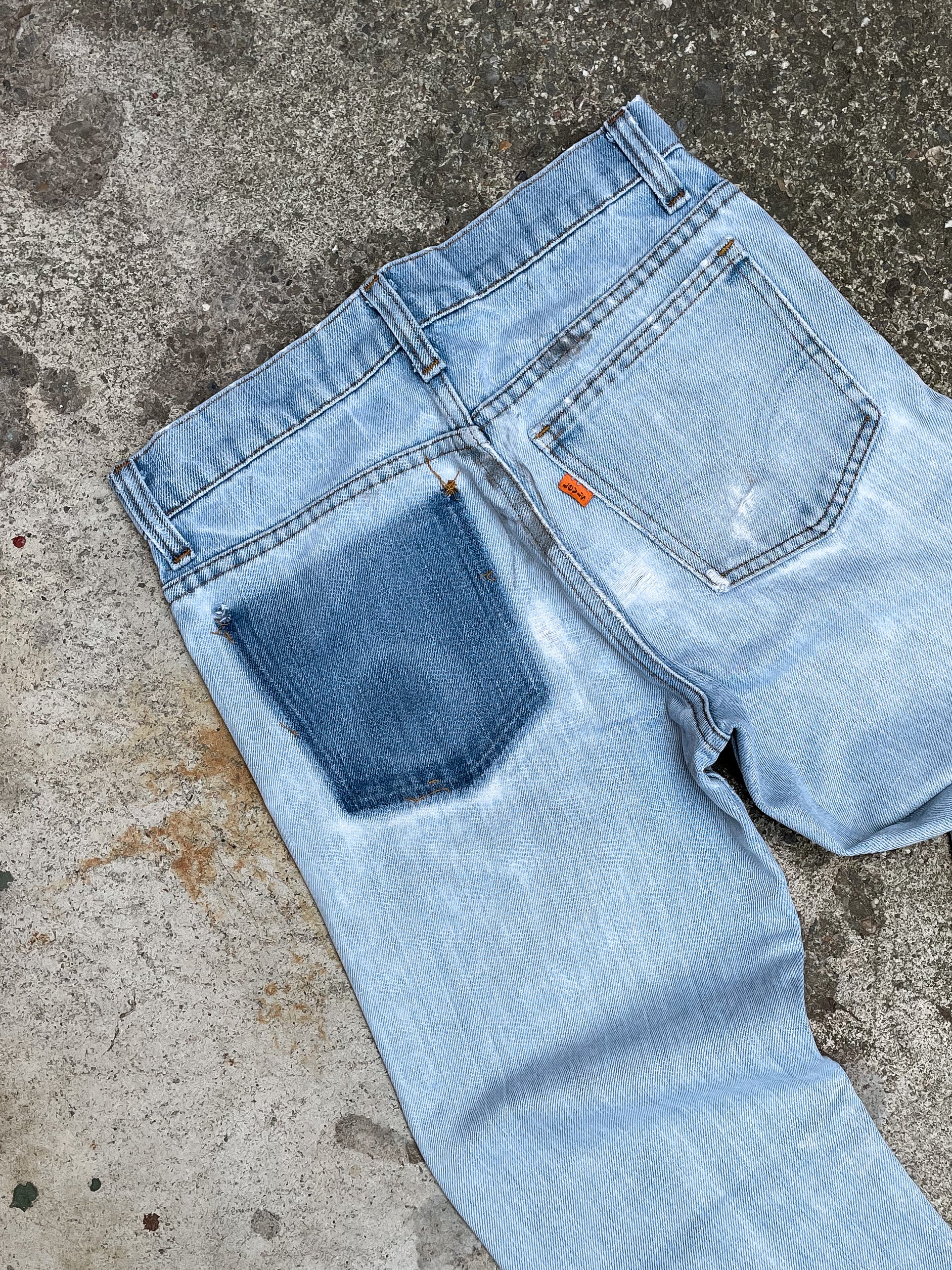 1970s/80s Orange Tab Levi’s Faded Blue 705 Released Hem (26X31)