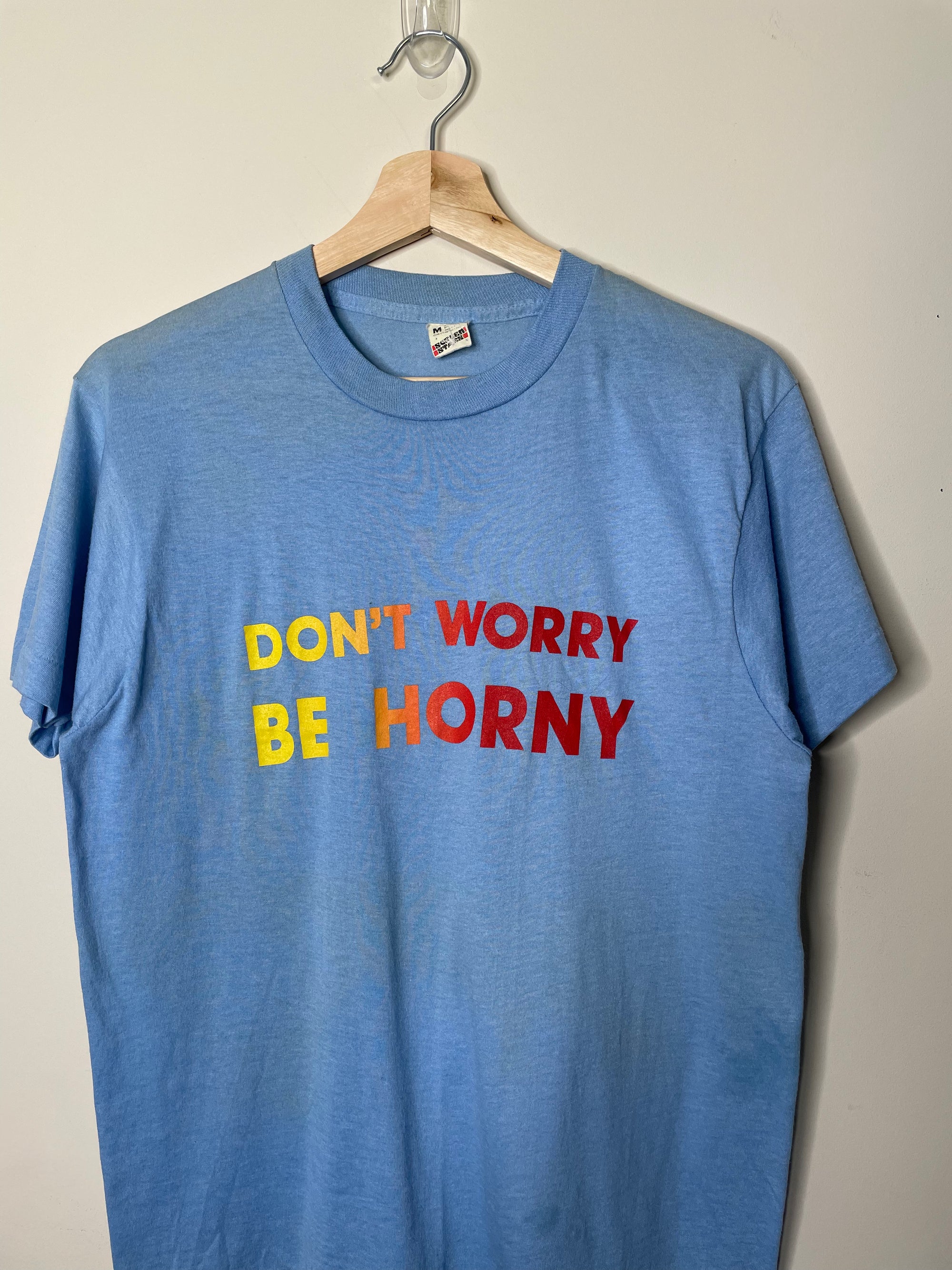 1980s “Don’t Worry Be Horny” Single Stitched Screen Stars Tee (S)