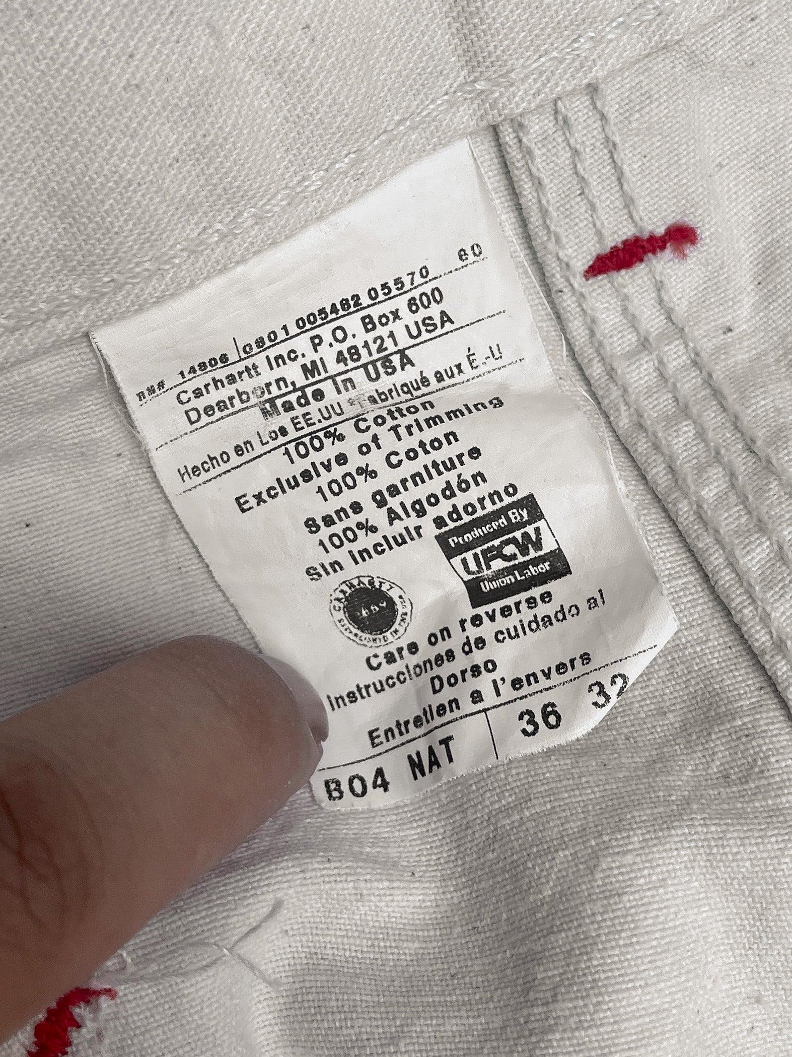 Carhartt B04 Natural Double Knee Work Pants (34X31) – DAMAGED GLITTER