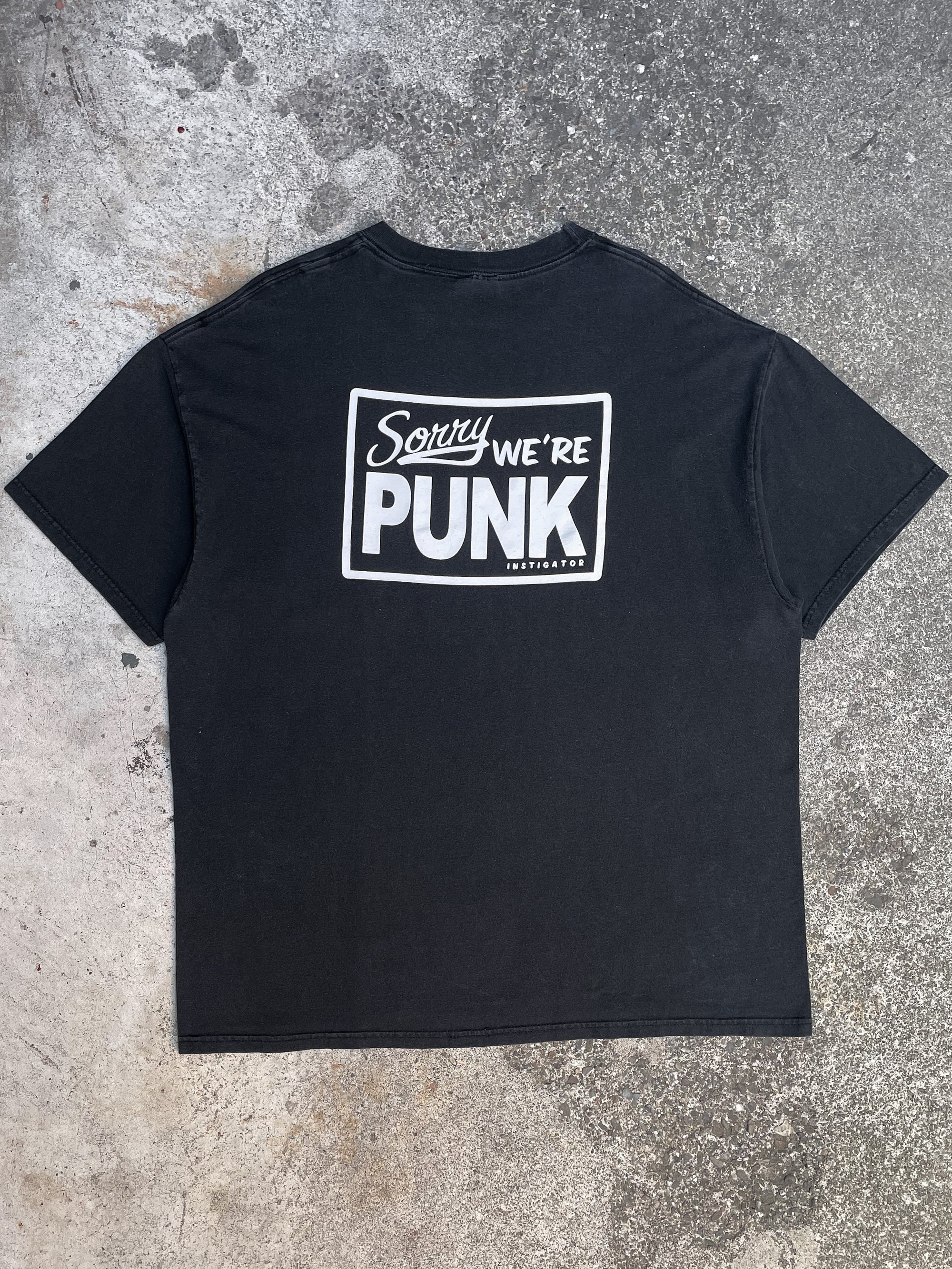 Vintage 00s Instigator “Sorry We’re Punk” Tee (XL)