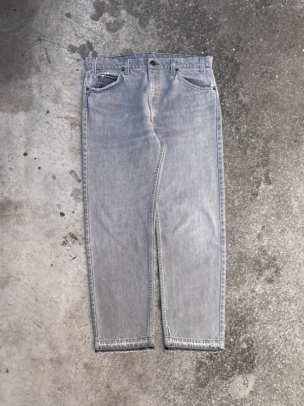 1980s Levi’s Faded Grey 505 Released Hem (34X29)