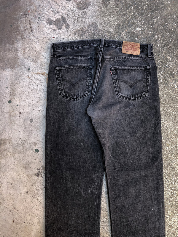 1990s Levis Repaired Faded Black 501 (34X30)