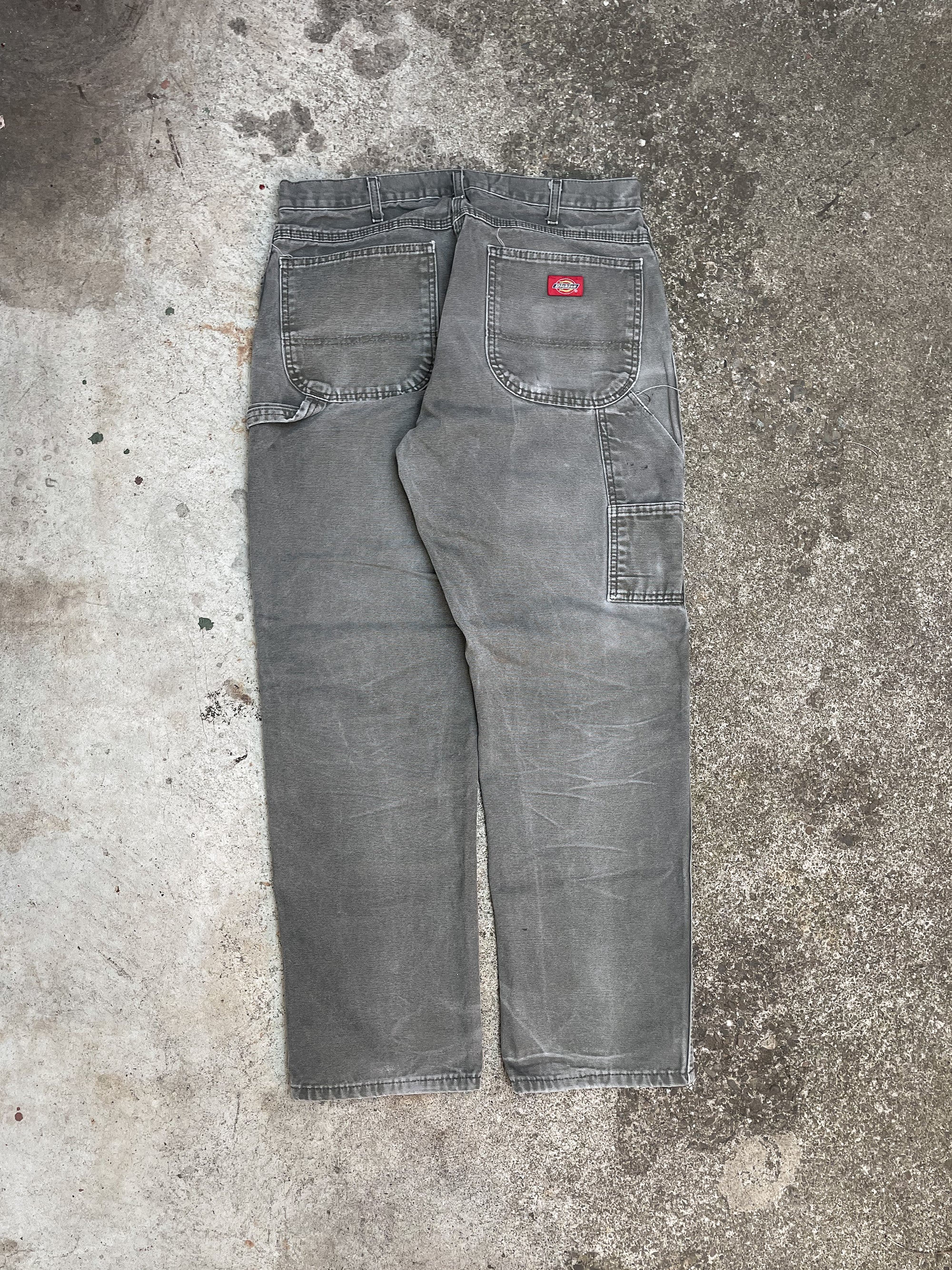 Dickies Painted Faded Green Work Pants (32X29)