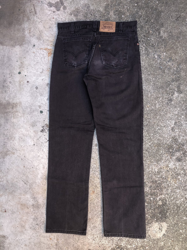 1990s Black Tab Levis Faded Dark Brown 517 (32X32)