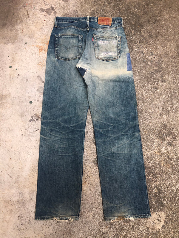 1990s Patchwork Repaired Japanese Selvedge Levis 503BXX (31X31)