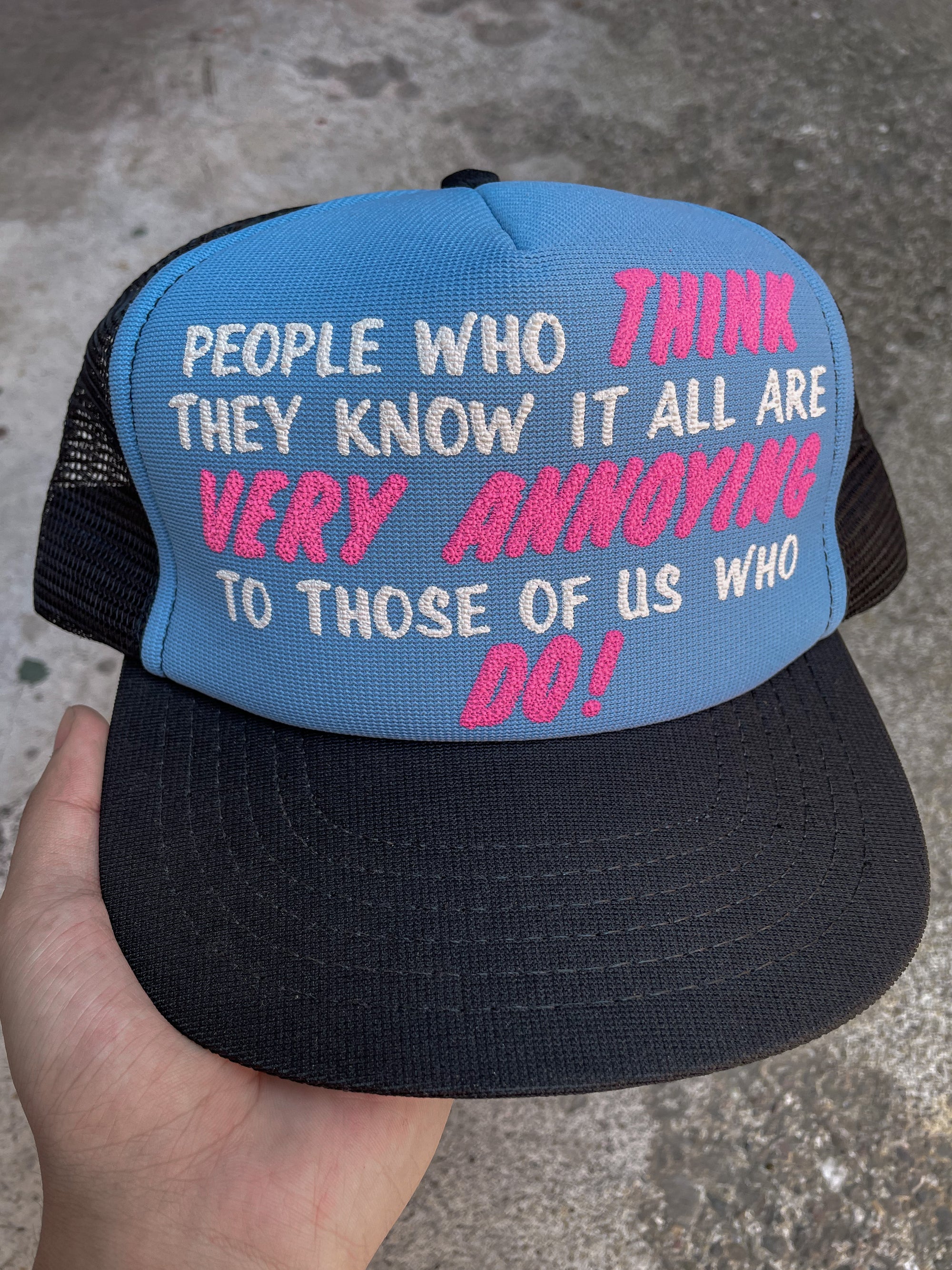 1980s “People Who Think They Know It All…” Trucker Hat