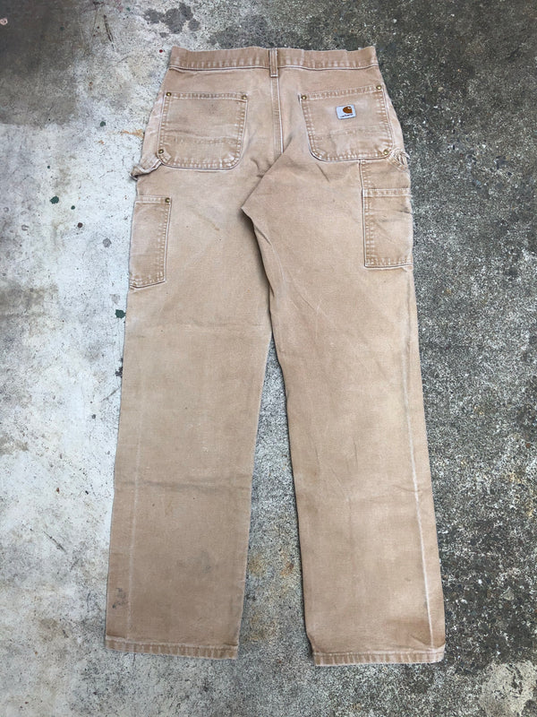 Carhartt B01 Tan Double Front Knee Work Pants (29X30)