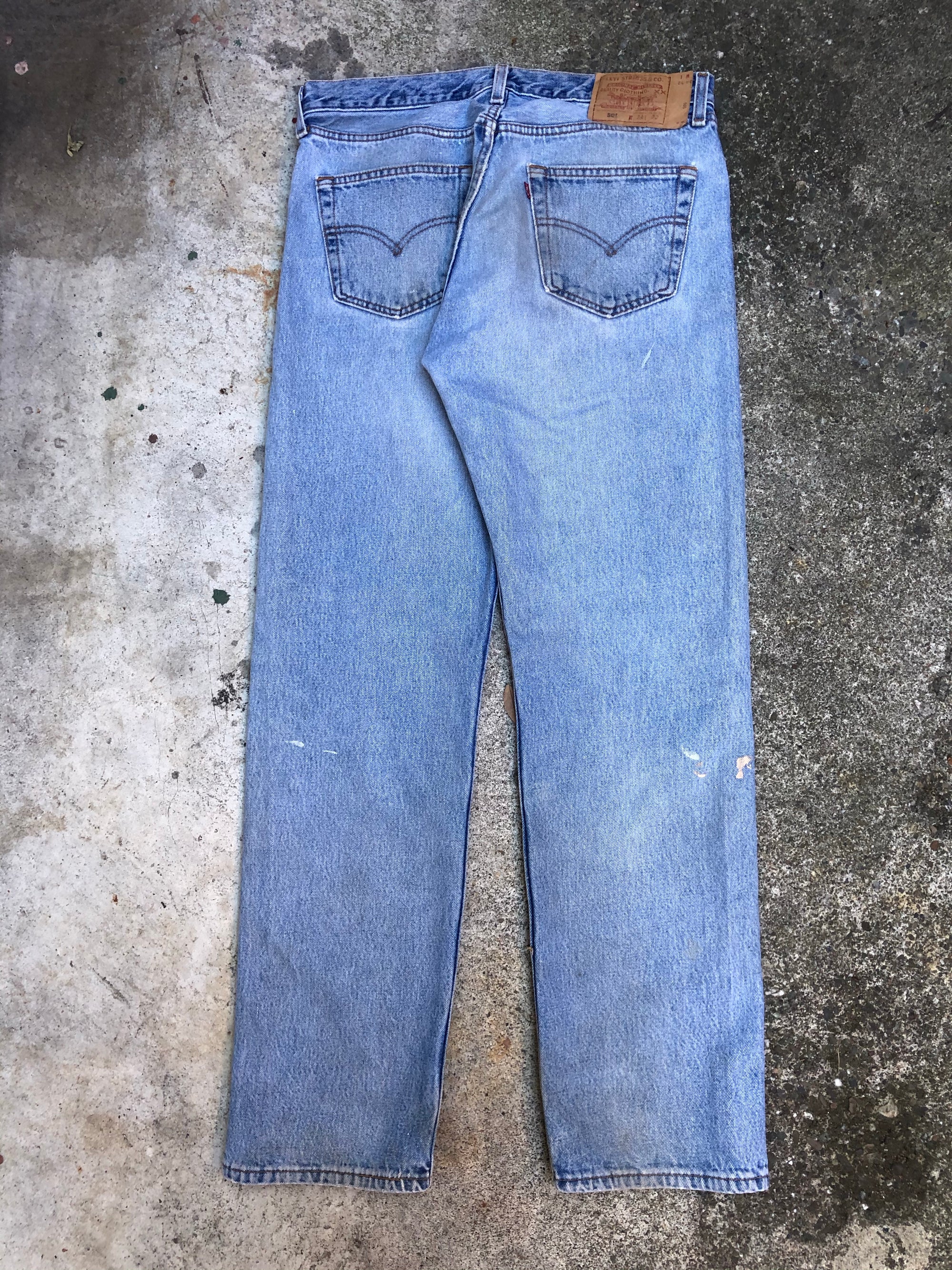 1990s Levis Paint Faded Blue 501 (33X31)