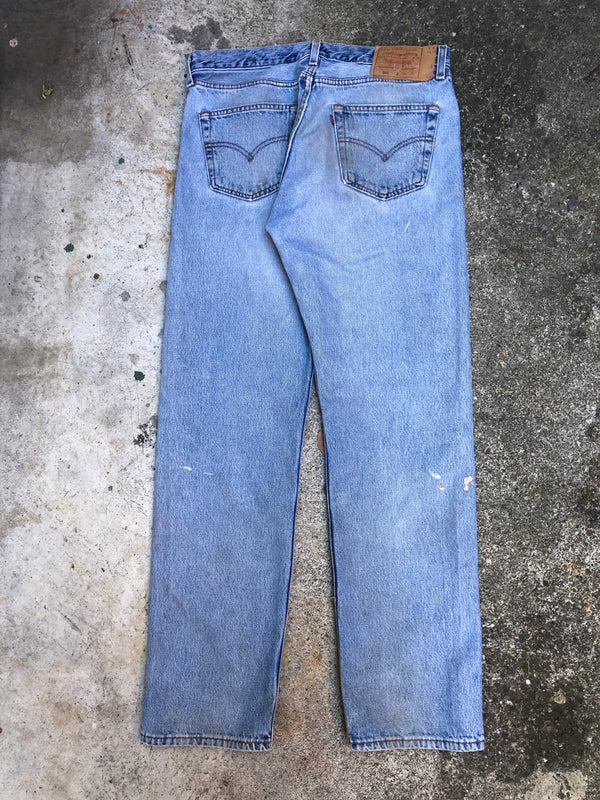 1990s Levis Paint Faded Blue 501 (33X31)