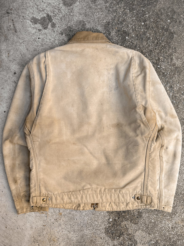 1980s Carhartt Faded Tan Lined Work Jacket (M)