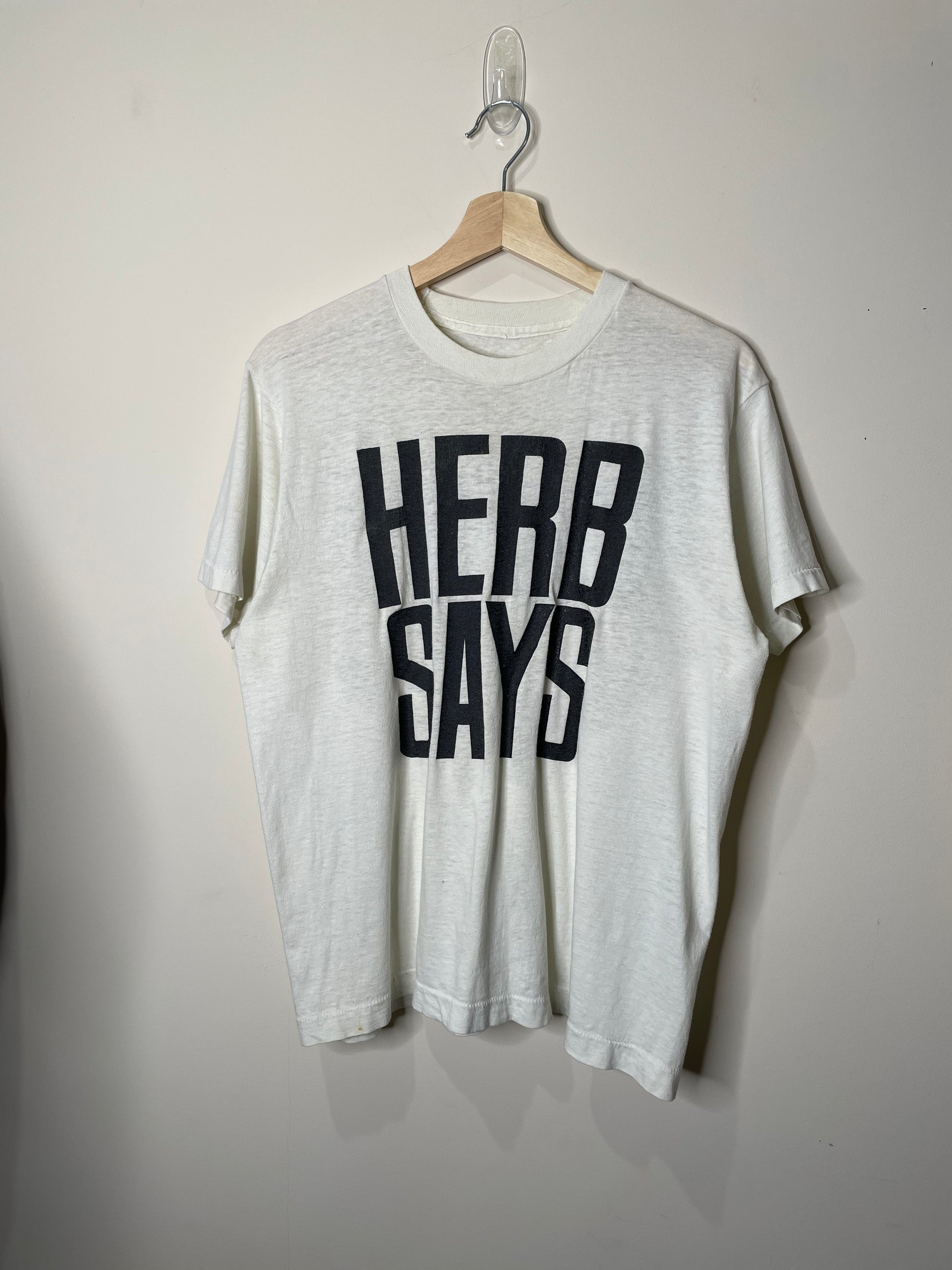 1980s “Herb Says Party!” Single Stitched Tee