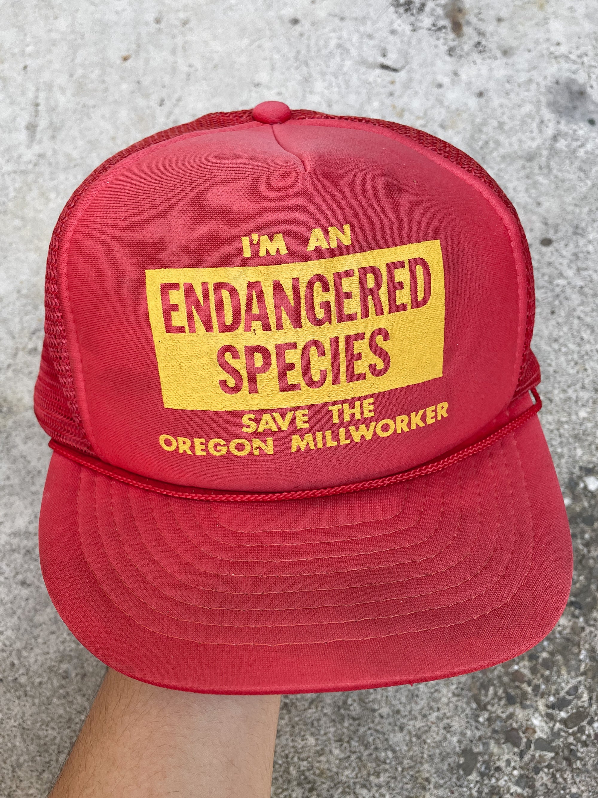 1990s “Endangered Species” Trucker Hat