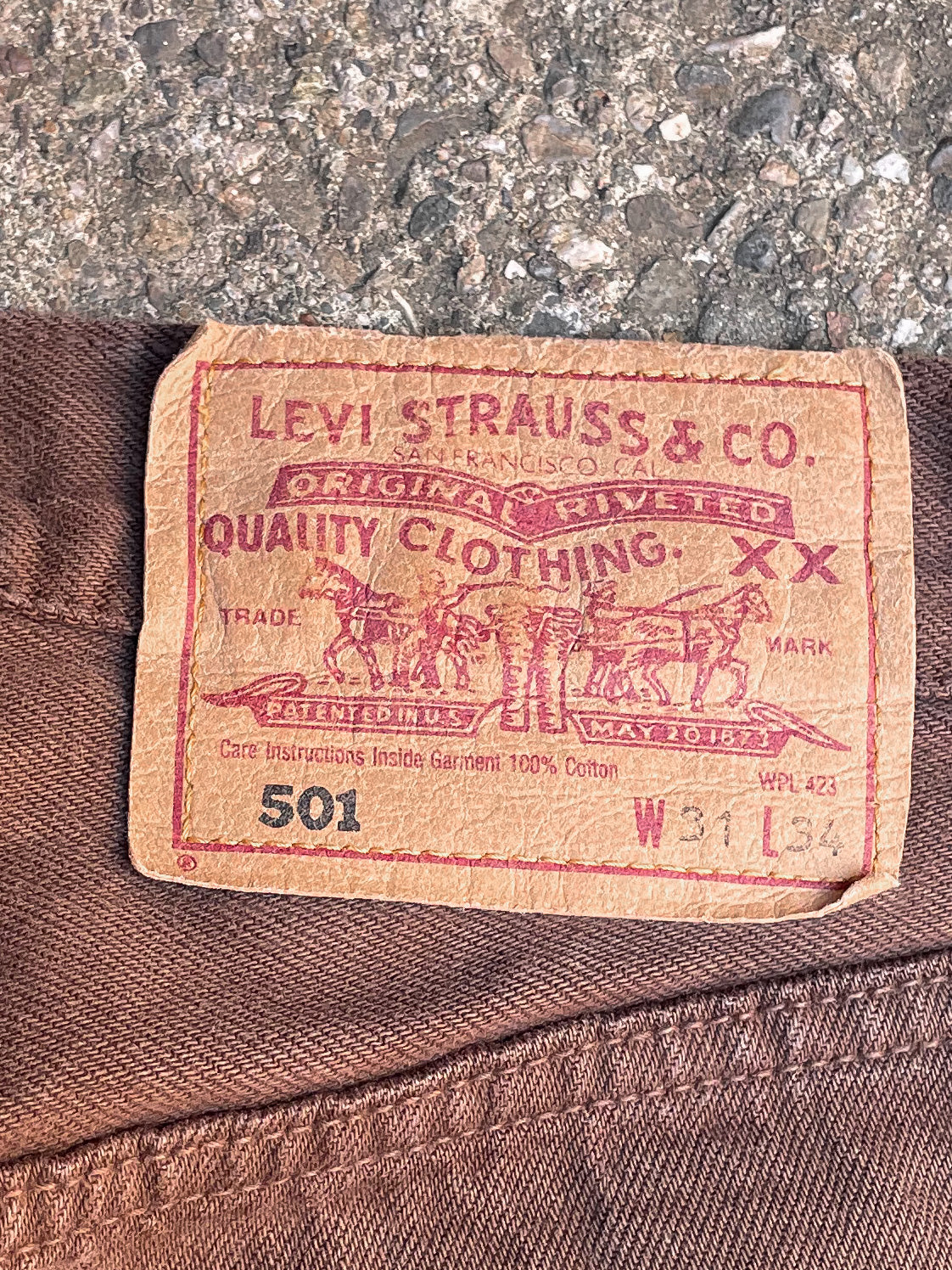 1990s Levi’s Faded Brown 501 (28X32)