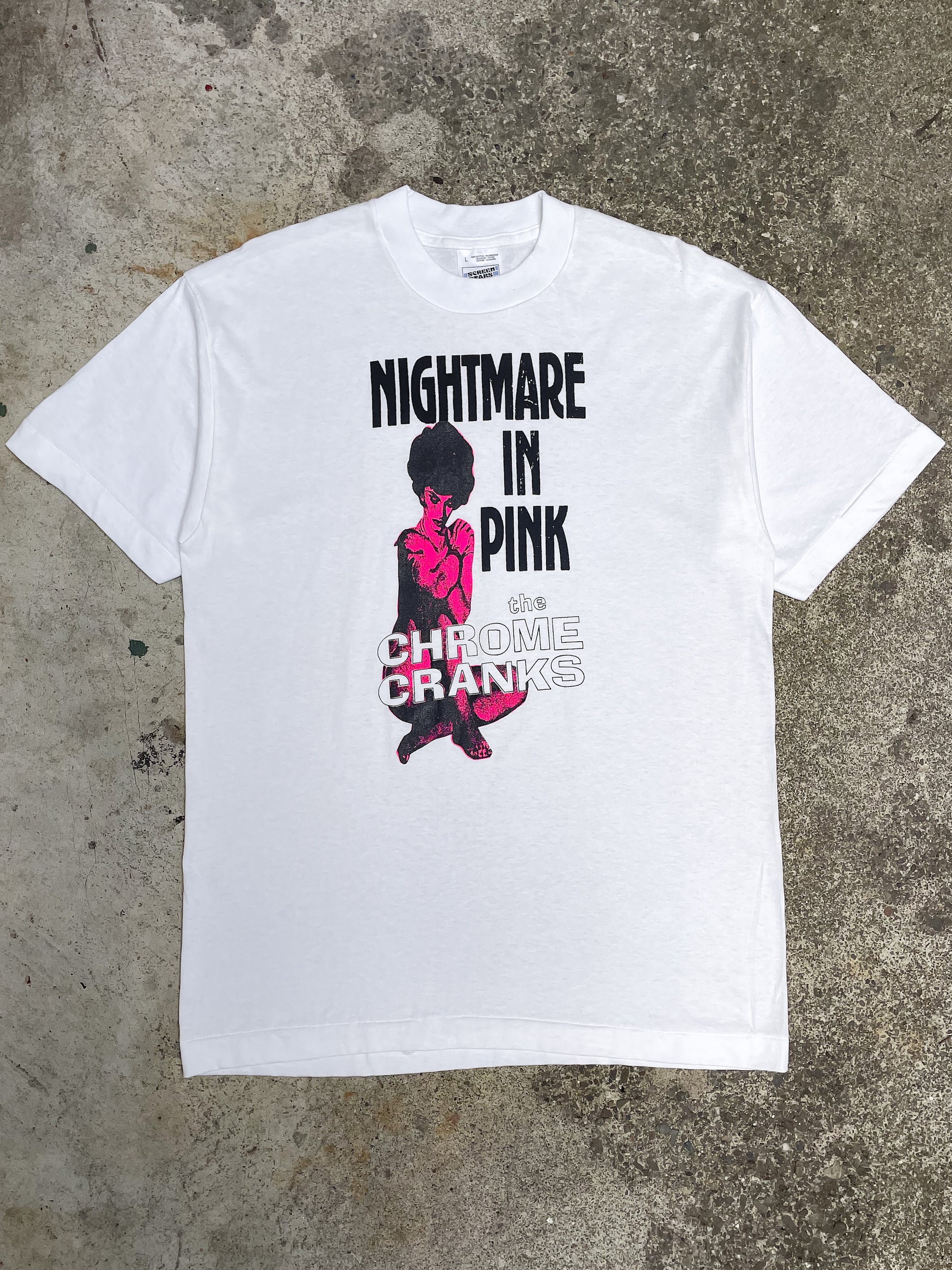 1990s The Chrome Cranks “Nightmare in Pink” Single Stitched Tee