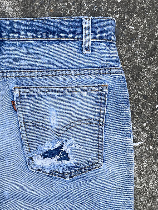 1980s/90s Orange Tab Levi’s Distressed Faded Blue 684 (28X29)