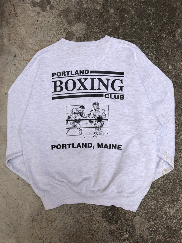 1990s Heather Grey “Portland Boxing Club” Sweatshirt