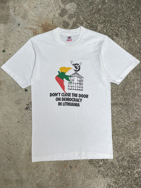 1990s “Don’t Close the Door on Democracy” Single Stitched Tee