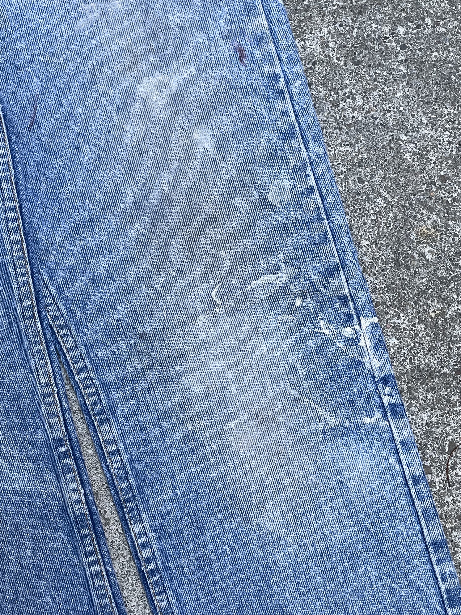 1980s Levi’s Painted Faded Blue 505 Released Hem (28X30)