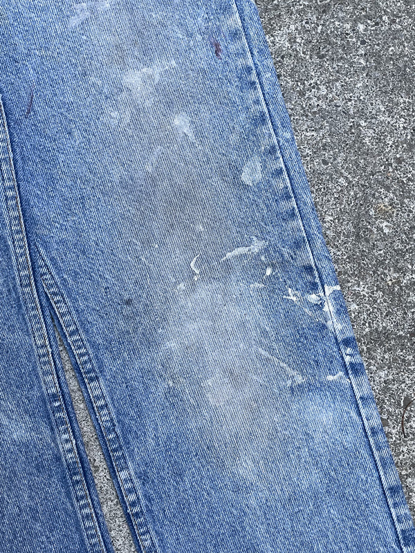 1980s Levi’s Painted Faded Blue 505 Released Hem (28X30)