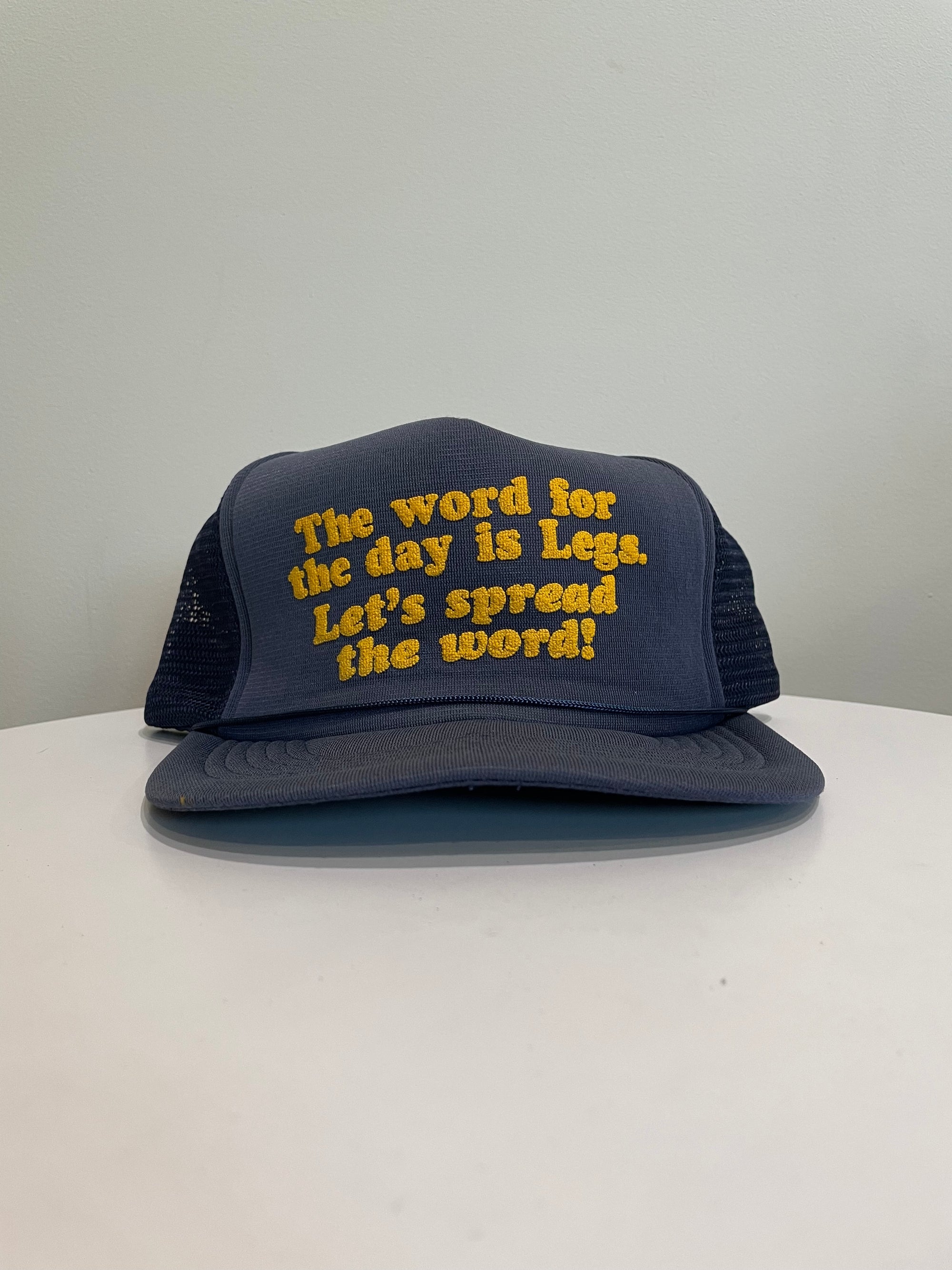 1990s “The Word For The Day Is Legs” Trucker Hat