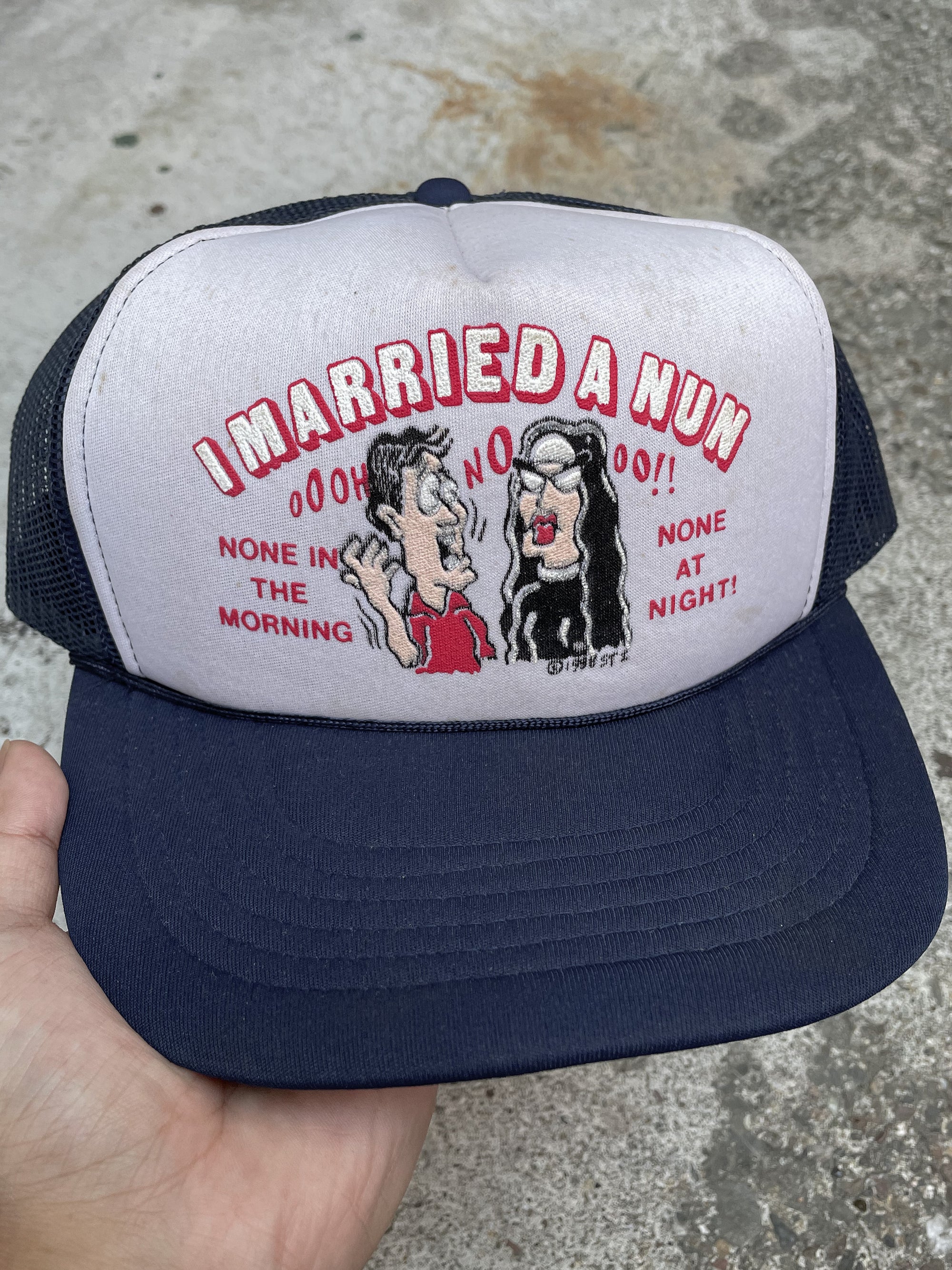 1980s “I Married A Nun” Trucker Hat