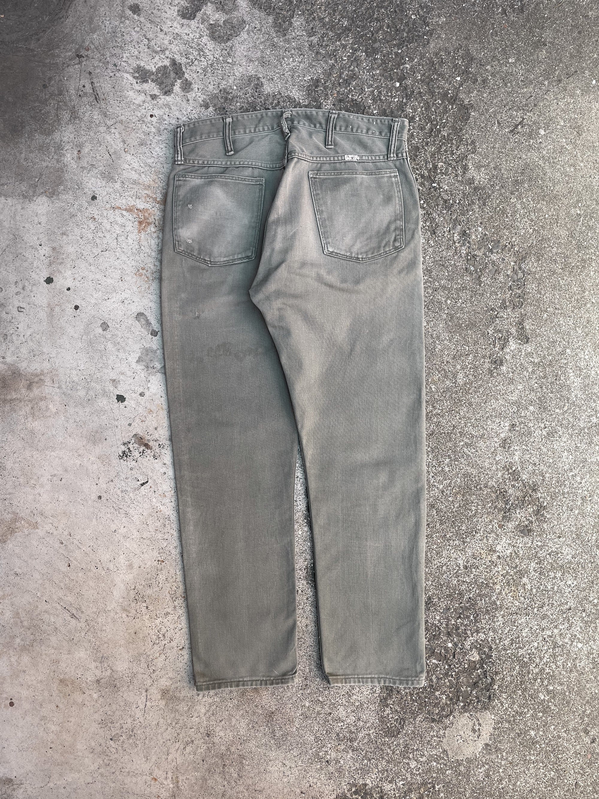 1960s Wrangler Faded Sage Green Pants (32X28)