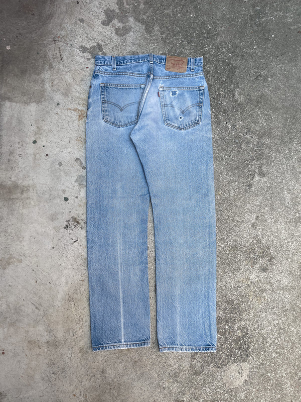 Vintage Levis Distressed Faded Blue 505 (31X30)