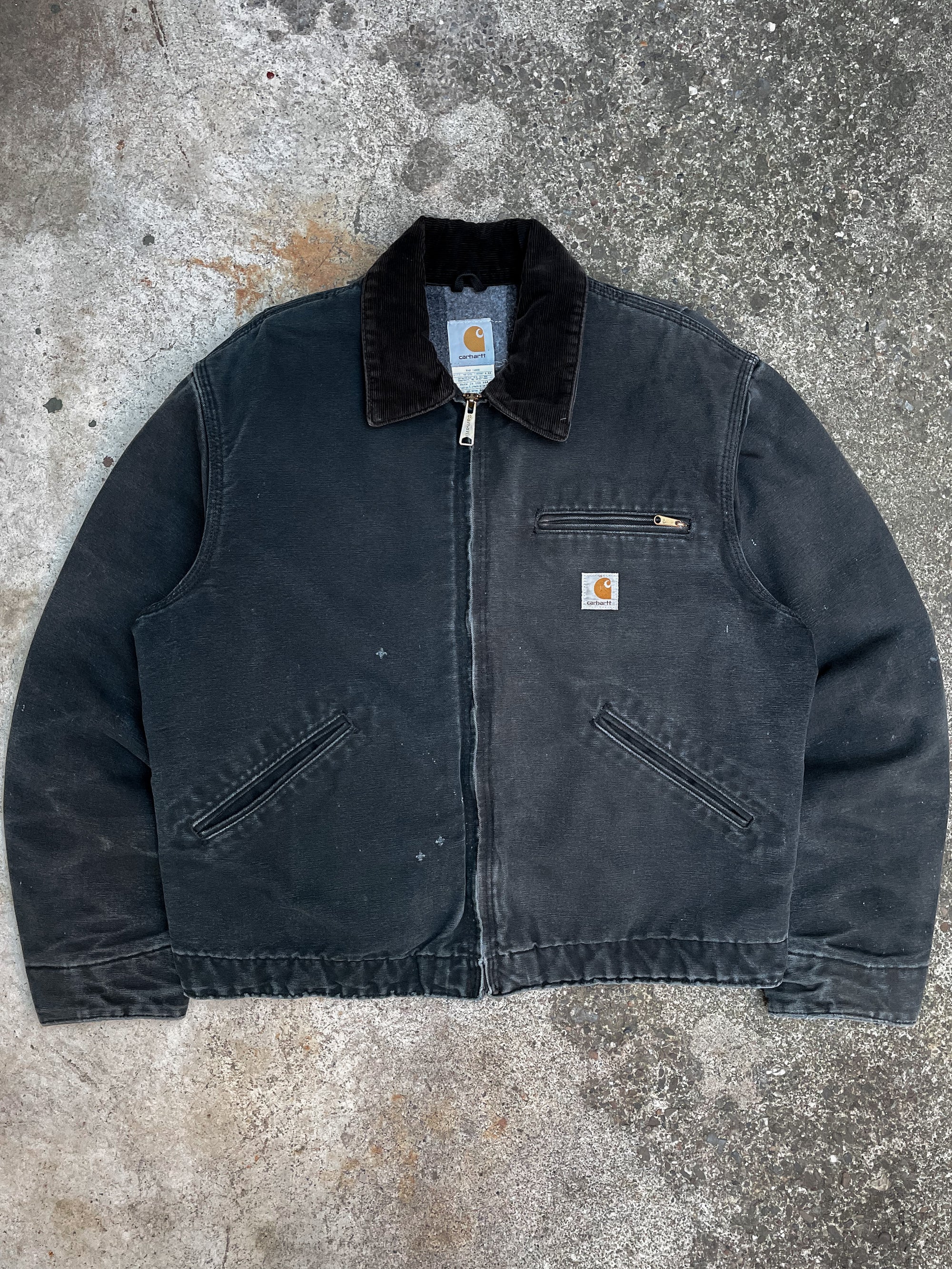 Vintage Carhartt Faded Black Lined Work Jacket (M)