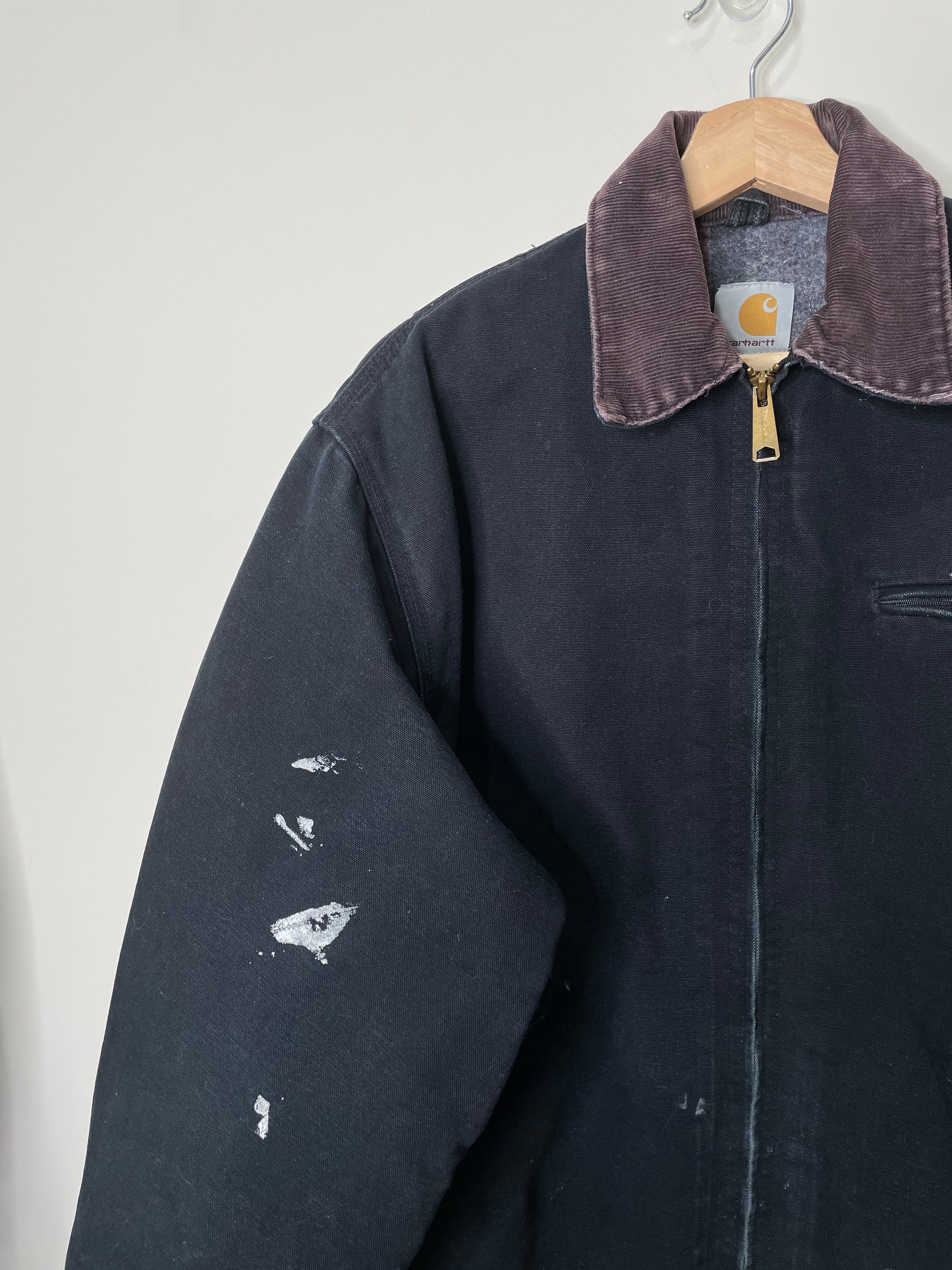 Carhartt Faded Black Lined Work Jacket (M/L)