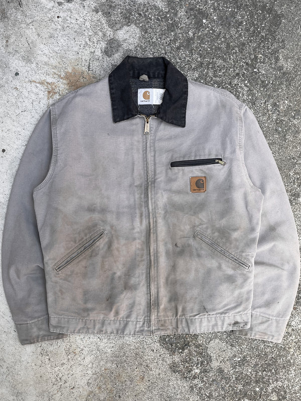 1990s Carhartt Cement Grey Lined Work Jacket (S/M)