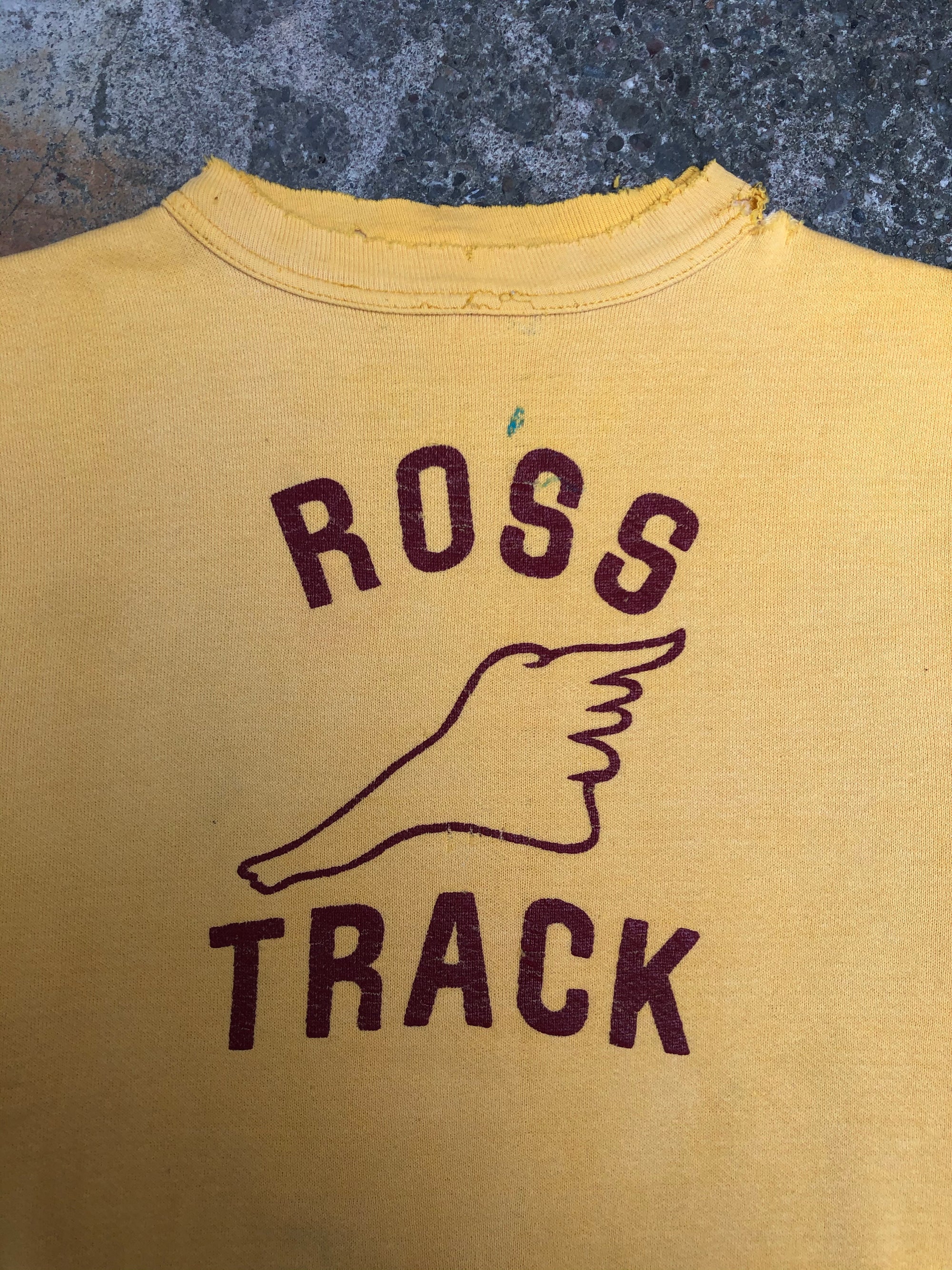 1970s Russell Sun Faded “Ross Track” Sweatshirt