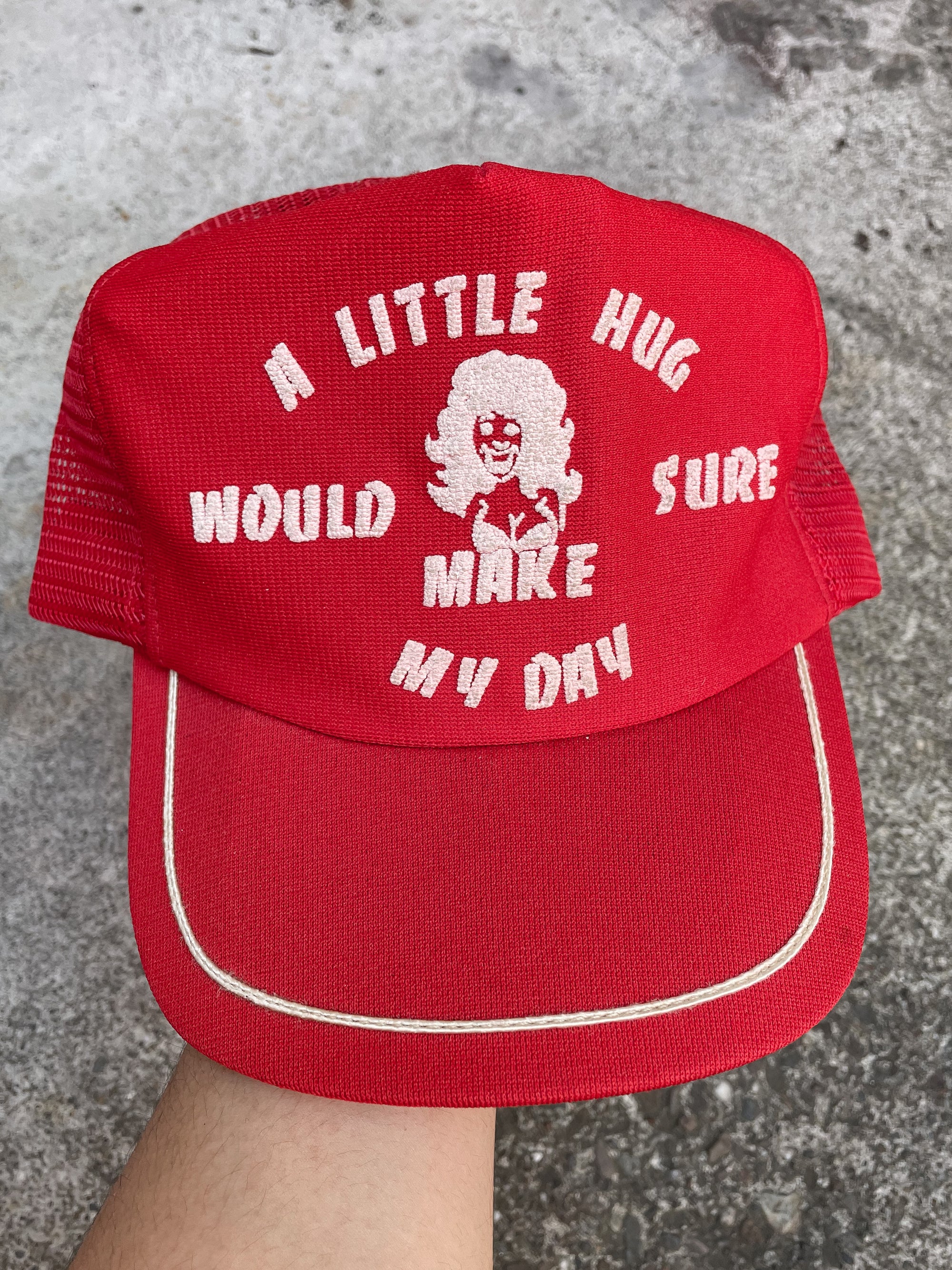 1980s “A Little Hug…” Trucker Hat