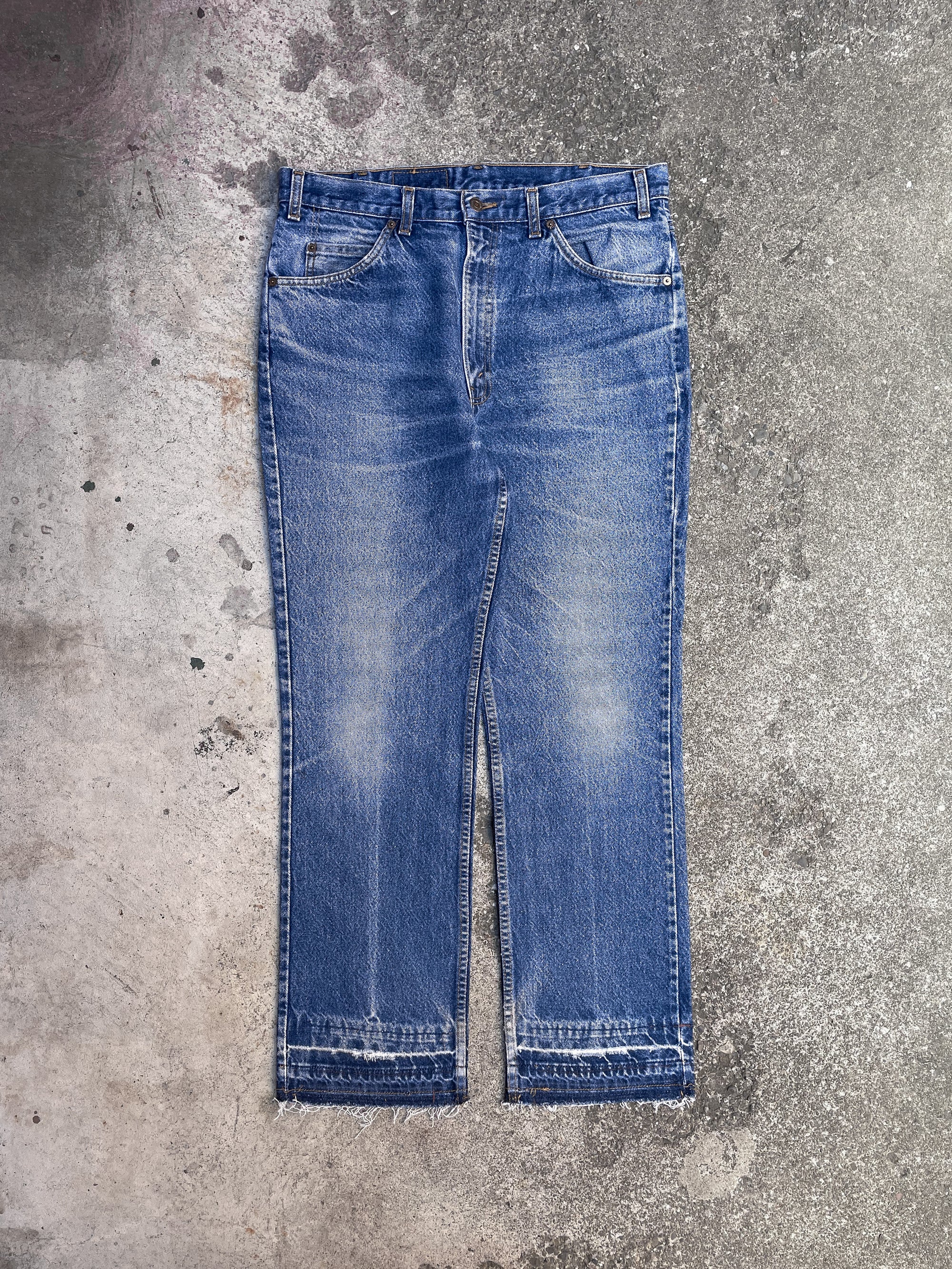 1990s Orange Tab Levi’s Blue 619 Released Hem (35X30)