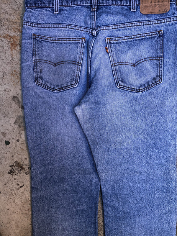 1980s Orange Tab Levis Faded Blue 517 (34X28)