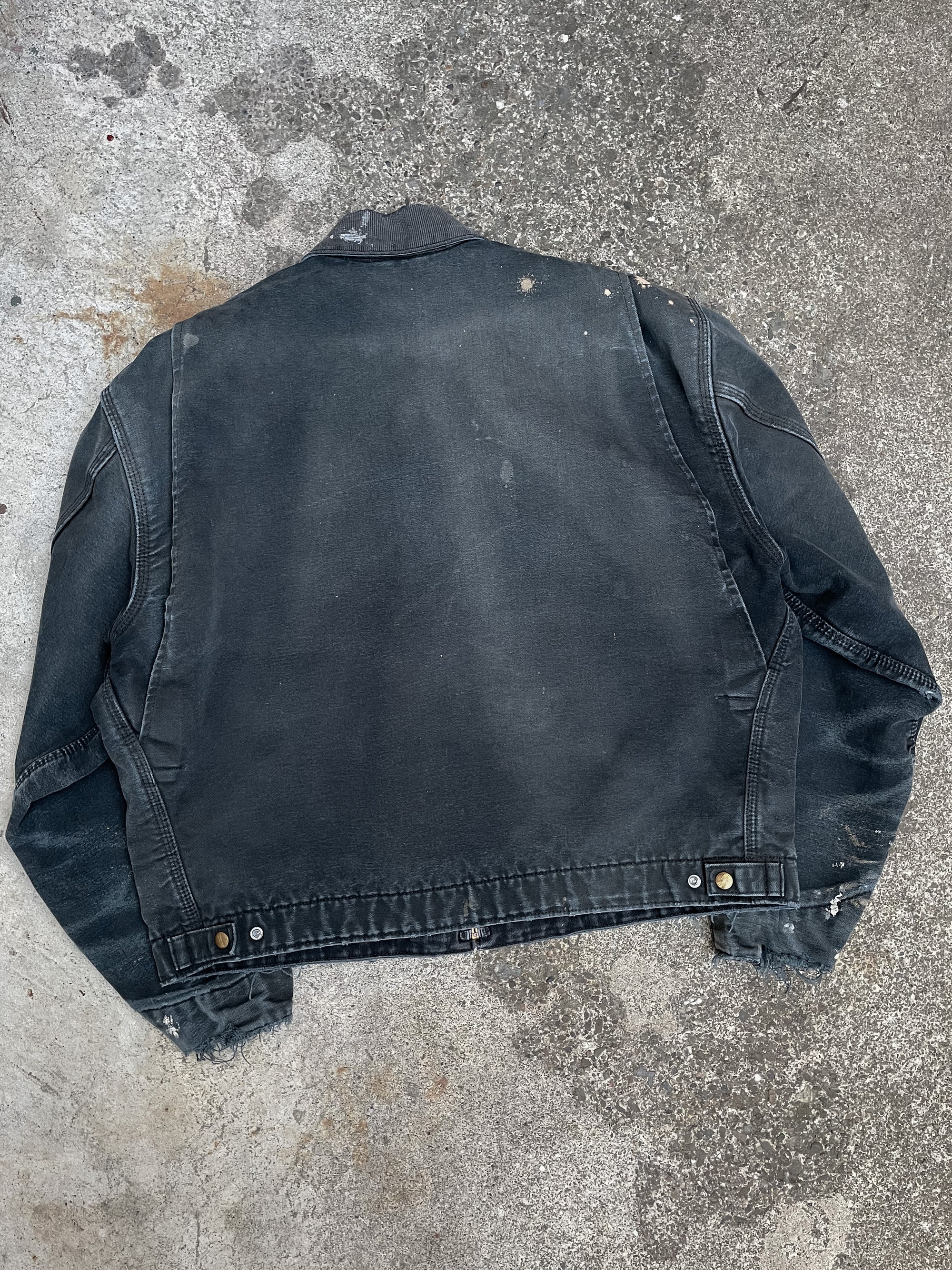 Vintage Carhartt Faded Black Lined Work Jacket (L/XL)