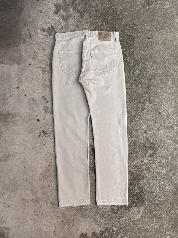 1990s Levi’s Cream 501 Released Hem (30X32)