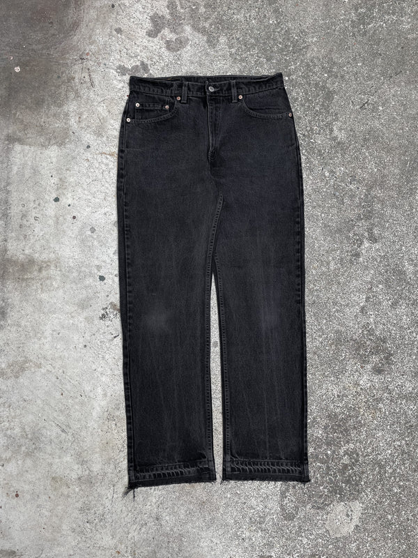 1990s Levi’s Faded Black 505 Released Hem (32X30)