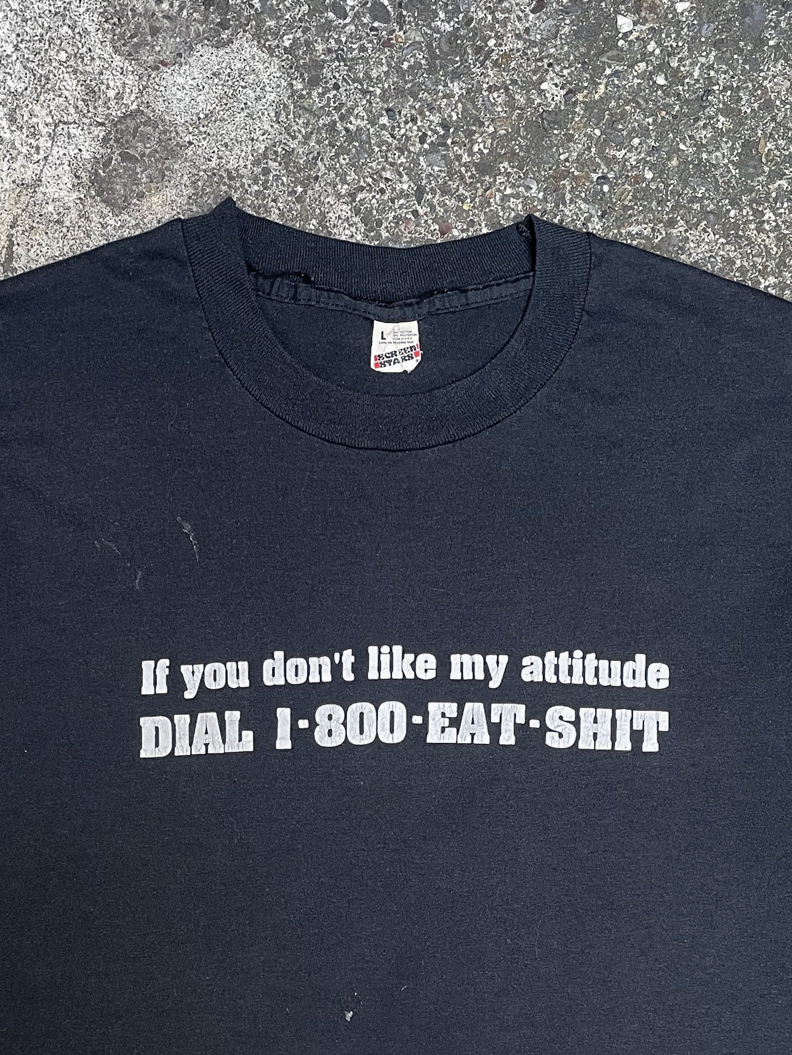 1980s “1-800-Eat-Shit” Screen Stars Single Stitched Tee (M)