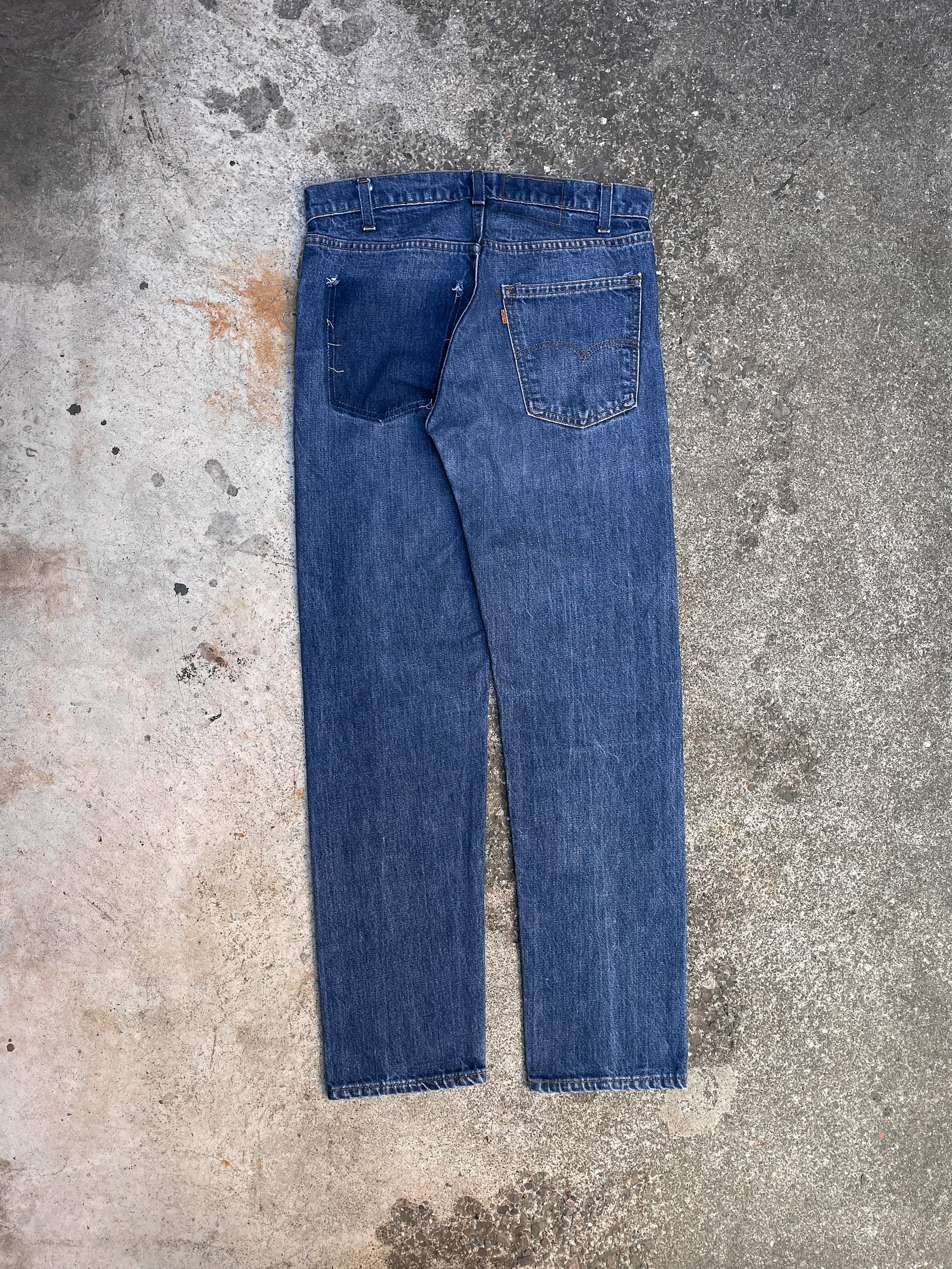 1970s Orange Tab Levi’s Faded Indigo Blue 505 (30X30)