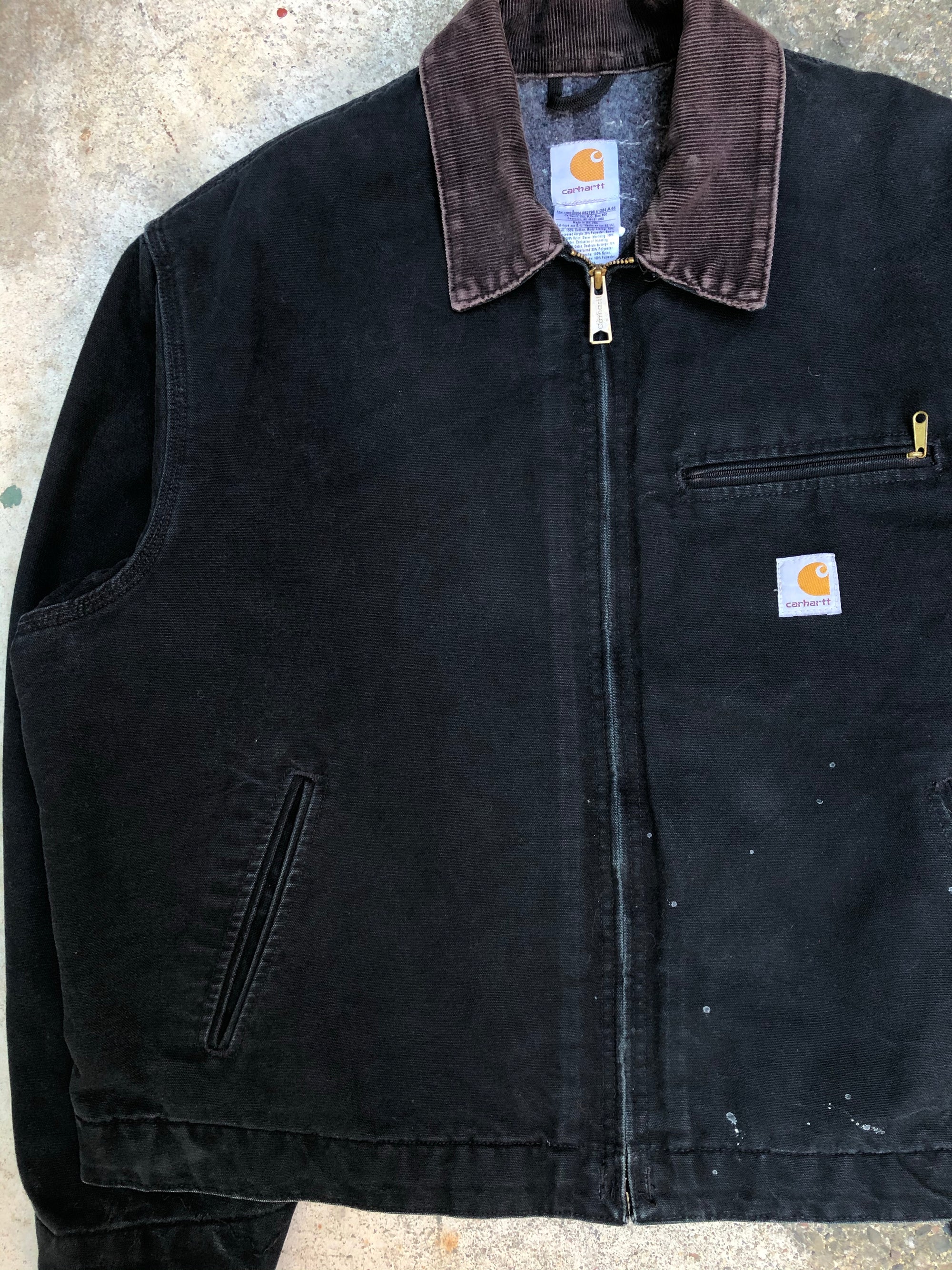 1990s Carhartt Black Lined Work Jacket (L/XL)