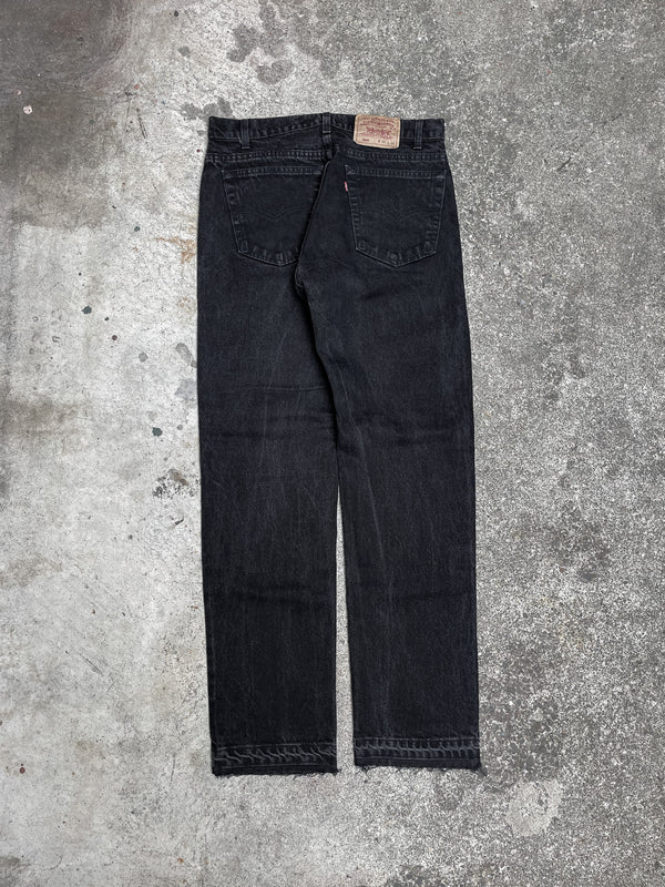 1990s Levi’s Faded Black 505 Released Hem (33X31)