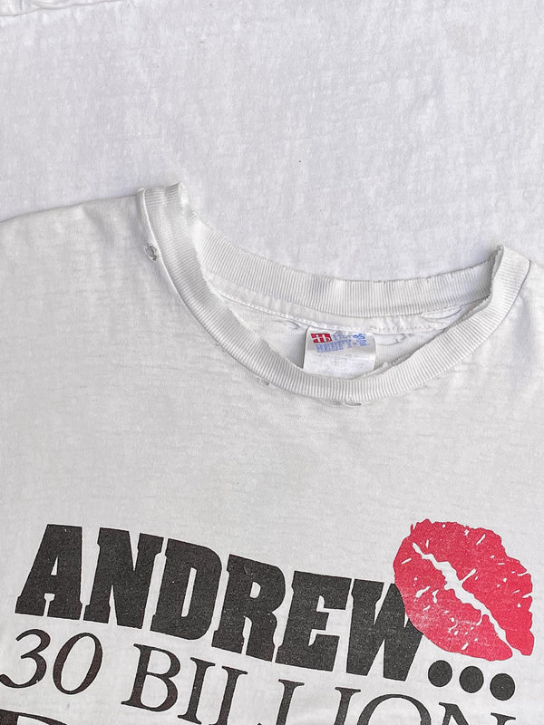 1990s “Andrew…” Thrashed Single Stitched Hanes Beefy Tee